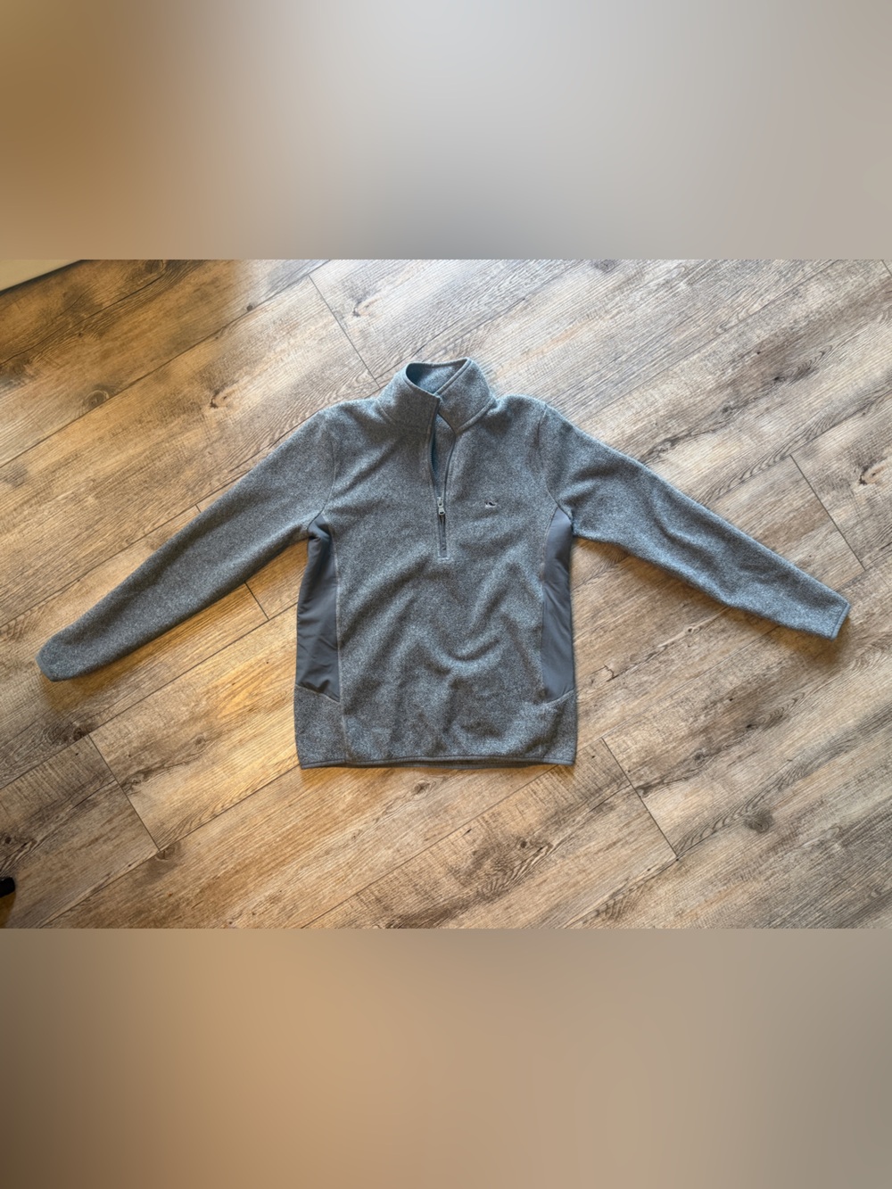 Vineyard Vines Men's Charcoal Gray Quarter-Zip Pullover